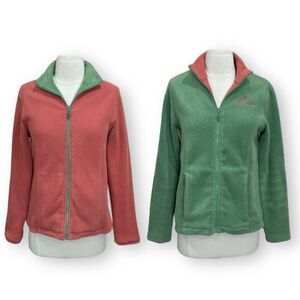 Ruff Hewn Reversible Fleece Full Zip Jacket Small